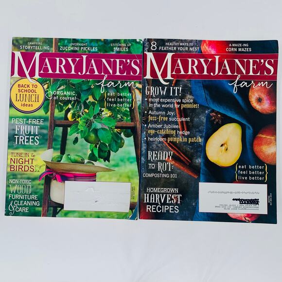 Mary Janes Farm Magazine Lot of 2 August - Octobter 2019 Summer Magic Nesting - Picture 8 of 8